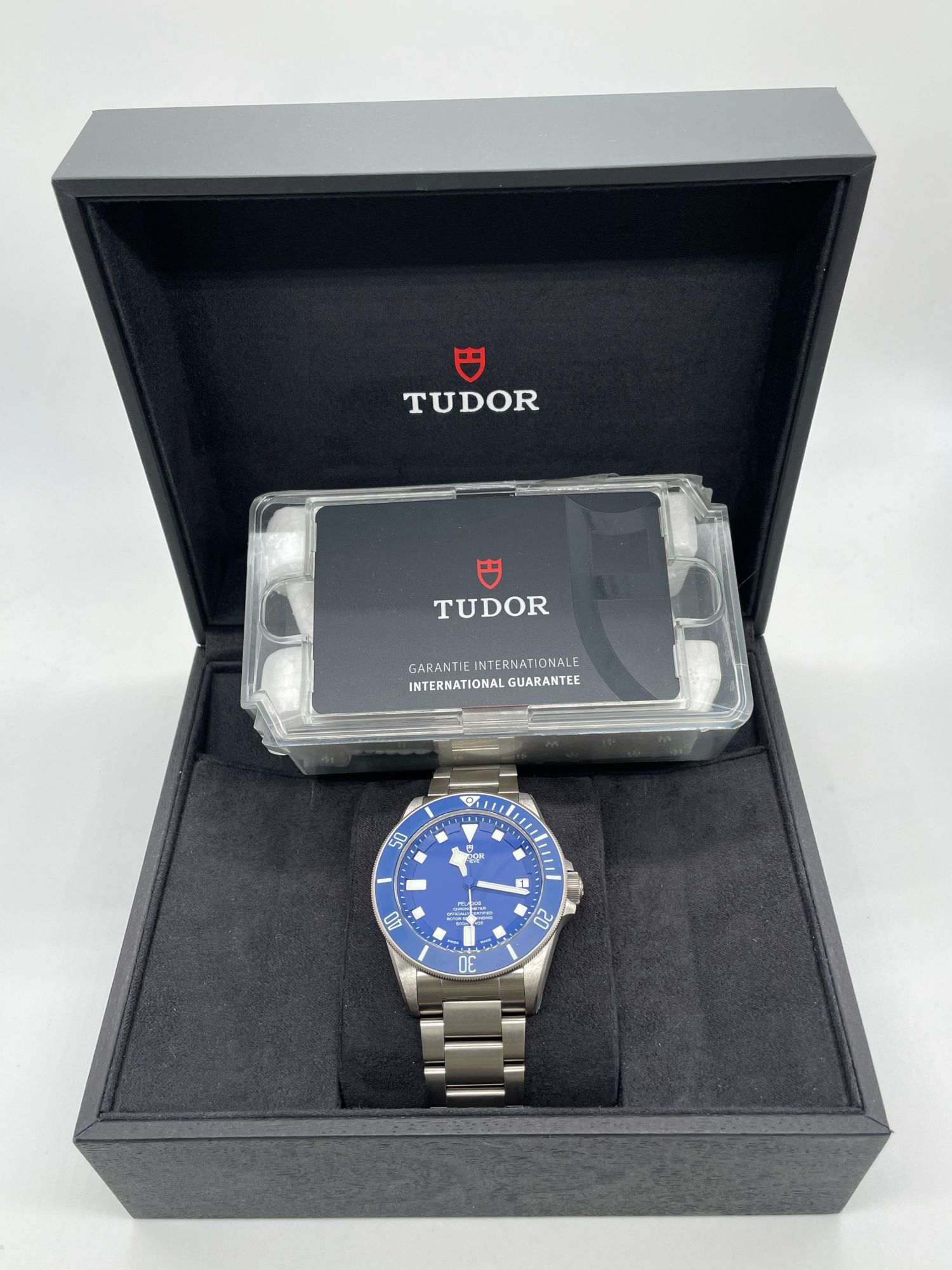 Brand New Tudor 2021 Pelagos Blue Titanium Box & Complete set