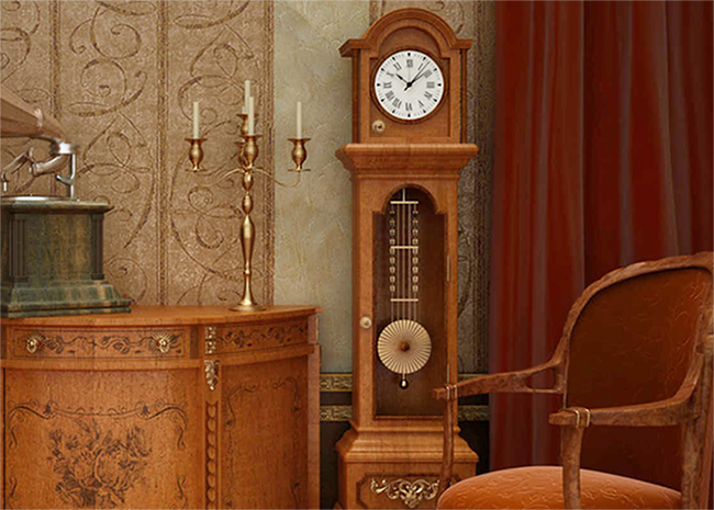 Can grandfather clocks be laid down?